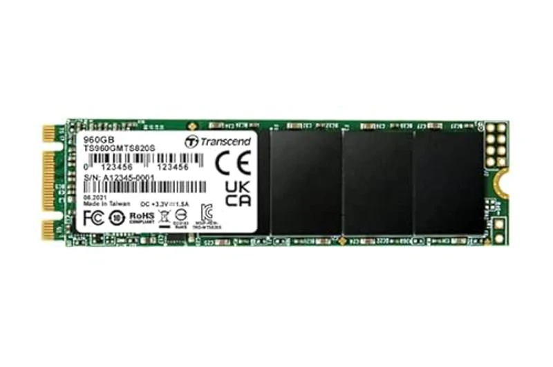 Transcend 960GB MTS820S M.2 2280 SATA III 6 GB/s Disco de Estado Sólido Interno 3D TLC NAND TS960GMTS820S - Imagen 2