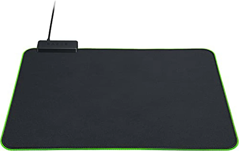 Razer Goliathus Chroma - Alfombrilla de ratón suave para juegos con iluminación RGB (soporte para cables, superficie de tela, antideslizante, borde cosido, optimizada para todos los ratones) Negro - Imagen 1