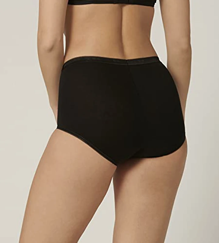 Sloggi Basic Plus Maxi 3P Slip para Mujer, Negro (Black), 54 - Imagen 2