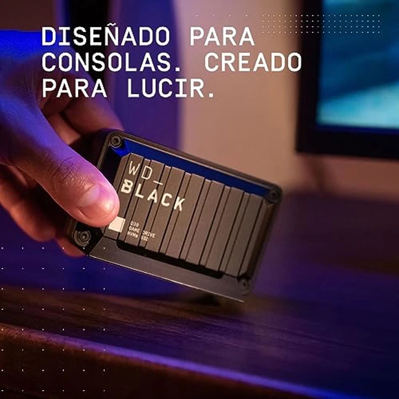 WD BLACK D30 de 1 TB Game Drive SSD: velocidades aceleradas de hasta 900 Mb/s , compatible con la serie XS de Xbox y PlayStation 5 - Imagen 3