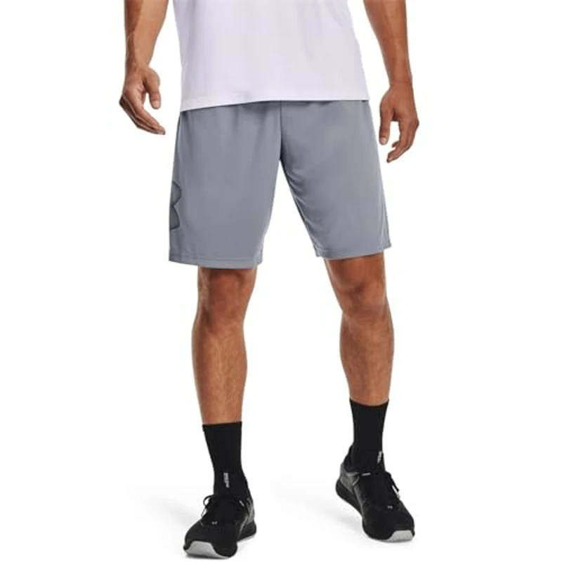 Under Armour Tech Graphic Short Pantalones cortos, Steel, L Hombre - Imagen 2
