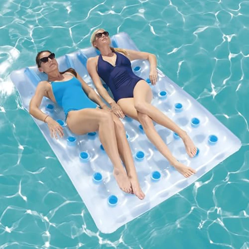 Bestway 43055 - Colchoneta Hinchable Double Beach Bed 193x142 cm - Imagen 3