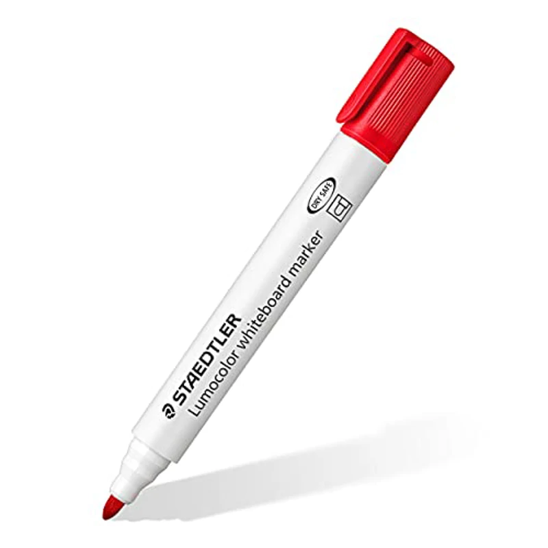 Staedtler 351 WP6 - Rotuladores para pizarra blanca Lumocolor, inodoro, secado rápido y recargable, paquete de 6 colores Surtido - Imagen 3