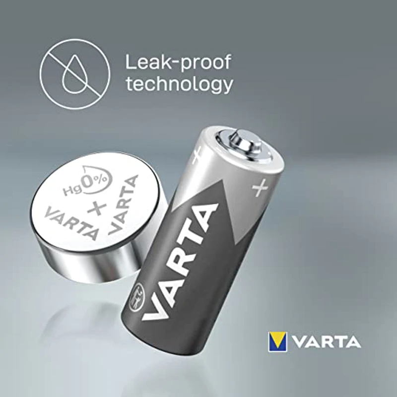 Varta Pila de botón alcalina de 1,5 V Electronics V13GA, pilas de botón en un blíster original de 1 unidad - Imagen 2