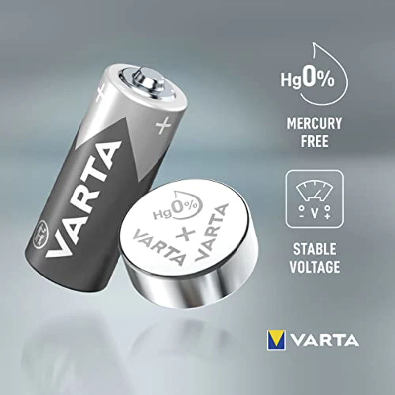 Varta Pila de botón alcalina de 1,5 V Electronics V13GA, pilas de botón en un blíster original de 1 unidad - Imagen 3