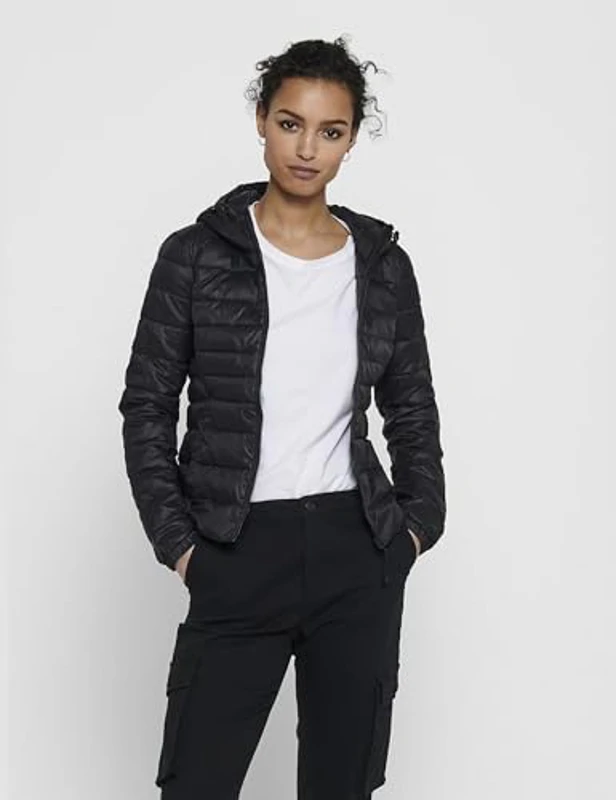 ONLY Quilted Jacket ONLTAHOE Quilted Jacket Black m Black 1 M - Imagen 3