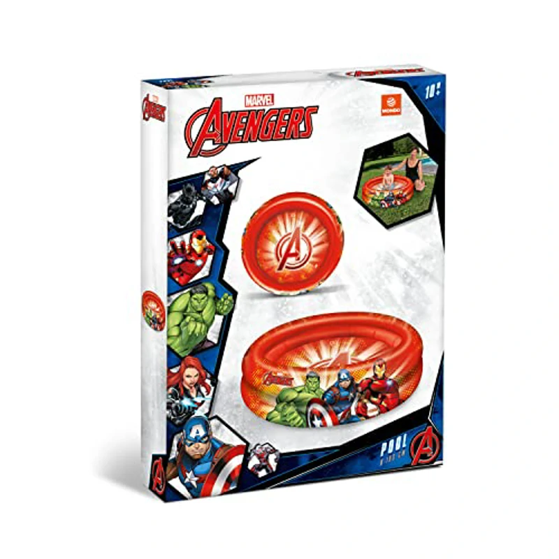 Mondo Toys - AVENGERS | 2 Rings Pool - Piscina Hinchable para bebé - diámetro 100 cm, Ideal para niño/niña +10 Meses - 16913 - Imagen 2