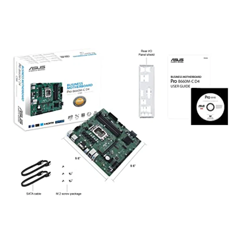 ASUS Technology Holland B.V. Pro B660M-C D4-CSM Placa Base mATX, Intel B660, LGA1700, DDR4, PCI 4.0, LAN Intel 1Gb Realtek 7.1 Surround, 2xM.2, 4xSATA 6GB/s, USB 3.2 Gen 1 Control Center Express Negro - Imagen 3