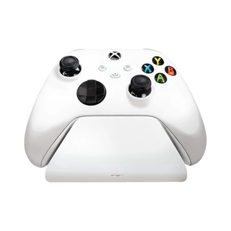 Razer Universal Quick Charging Stand (Robot White) - Soporte de carga rápida para mandos de Xbox (carga rápida, compatibilidad universal para mandos nuevos y antiguos) Blanco - Imagen 1