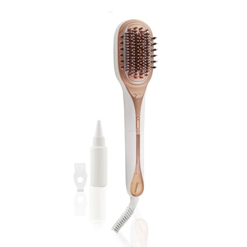 Rowenta Hair Therapist - Cepillo reparador a vapor con tecnología Thermal Care, repara hasta el 78% del daño capilar, cerdas naturales para un cabello suave y brillante CF9920 - Imagen 1