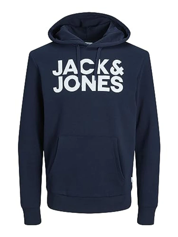 JACK & JONES Jjecorp Logo Sweat Hood Capucha, Navy Blue Detail 3, XXL para Hombre - Imagen 3