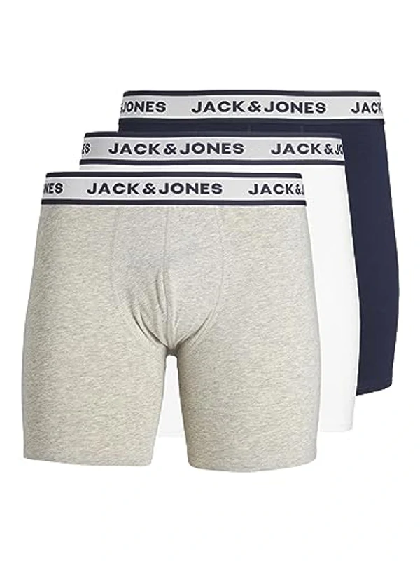 JACK & JONES Boxer Briefs 3-Pack Boxer Briefs Light Grey Melange S Light Grey Melange S - Imagen 1