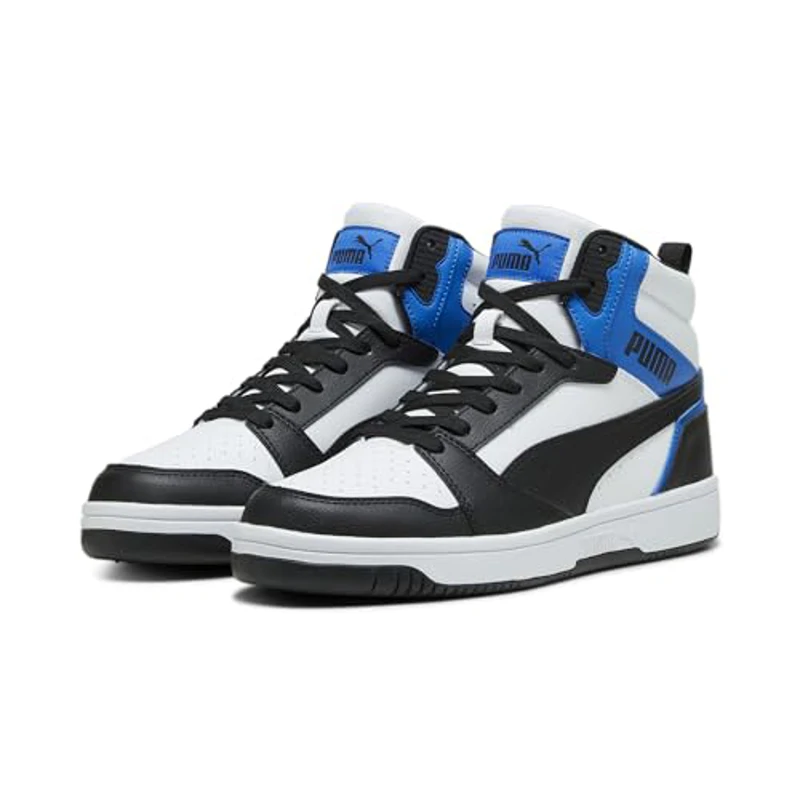 PUMA Rebound V6, Zapatillas Unisex adulto, Black White Team Royal, 37.5 EU - Imagen 2