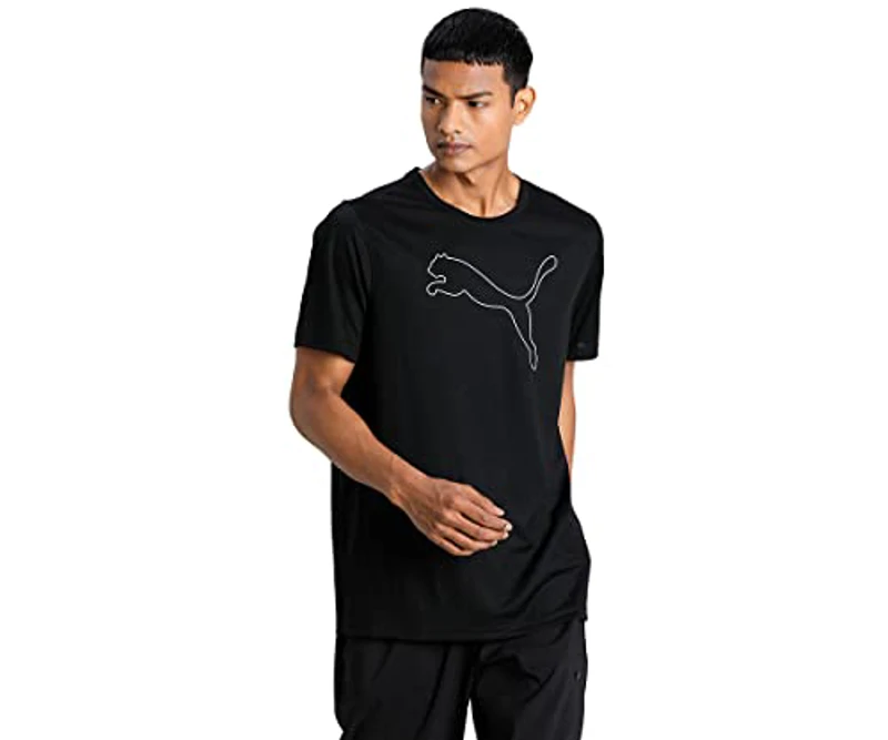 PUMA Performance Cat tee M Camiseta, Hombre, Black - Imagen 1