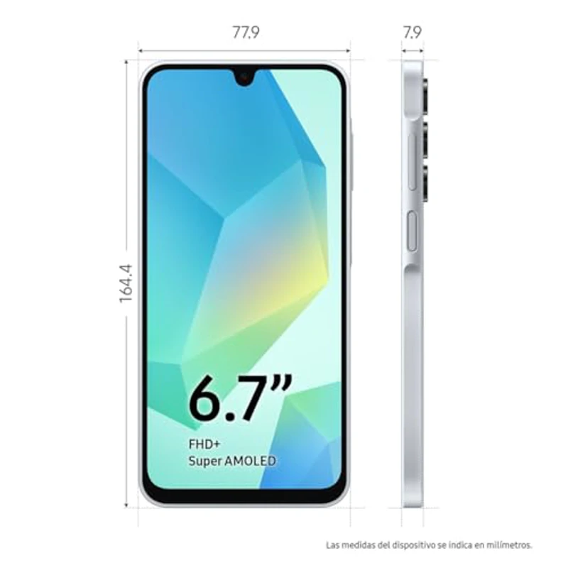 Samsung Galaxy A16 4G LTE, Teléfono Móvil Android, Pantalla 6,7" Super AMOLED, Múltiples Cámaras, Almacenamiento 128GB, Gris (Versión Española), Garantía del Fabricante 3 Años + 1 Año Extra - Imagen 2