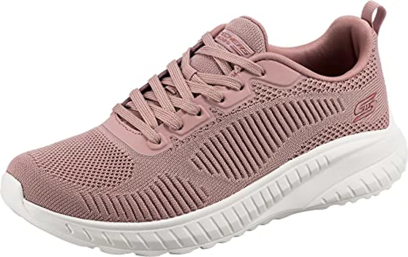 Skechers Bobs Squad Chaos Face Off, Zapatillas de Deporte Mujer, Blush Engineered Knit, 41 EU - Imagen 1