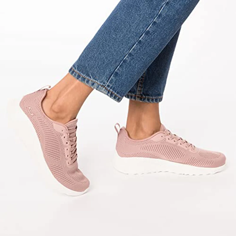 Skechers Bobs Squad Chaos Face Off, Zapatillas de Deporte Mujer, Blush Engineered Knit, 41 EU - Imagen 2