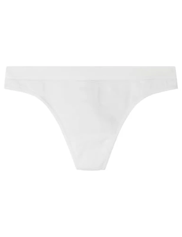 women'secret Tanga Seamless Summer, Ropa Interior Mujer, Off White, S - Imagen 1