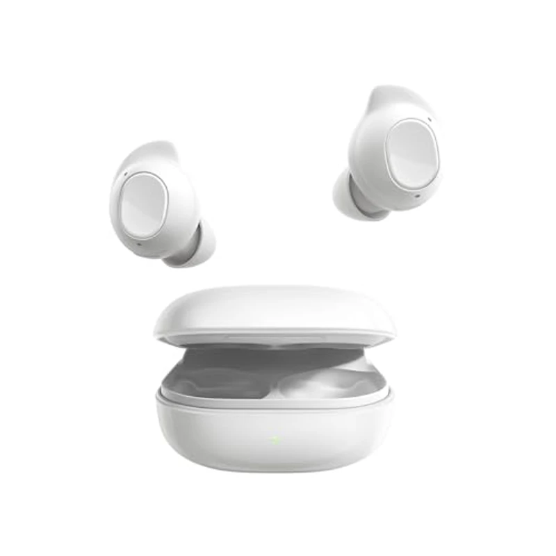 Samsung Galaxy Buds FE + Cargador - Auriculares Inalámbricos, Cancelación de Ruido Activa, Ajuste Cómodo, 3 Micrófonos, Control Táctil, Bajos Graves, Blanco (Versión Española) - Imagen 2
