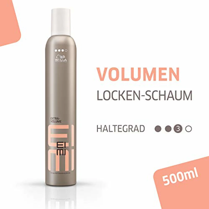 Wella Professionals EIMI Extra-Volume Espuma de peinado Volumen y fijación fuerte Protección contra el calor 500ml - Imagen 2
