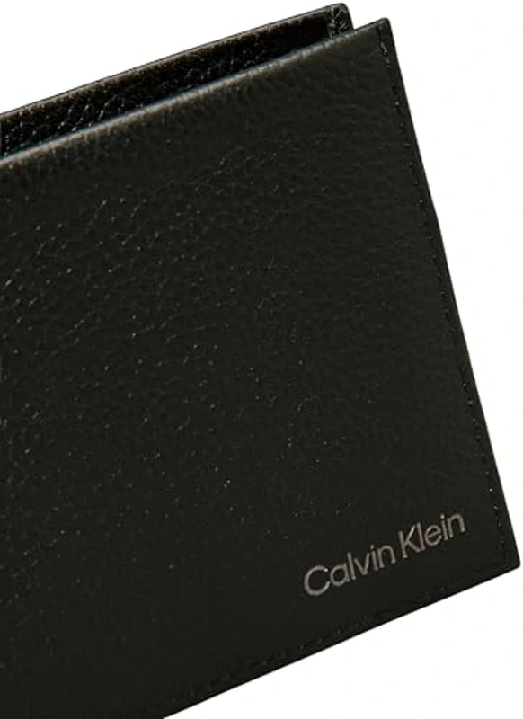 Calvin Klein Cartera Hombre Warmth Bifold Pequeña, Negro (CK Black), Talla Única - Imagen 3