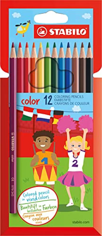 Lápiz de color STABILO color - Estuche con 12 colores - Imagen 1