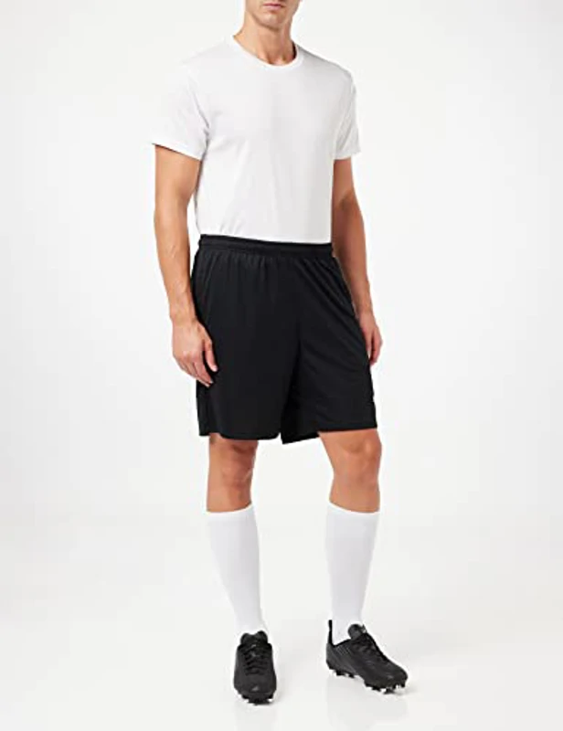 PUMA teamRISE Training Shorts Pantalones Cortos, Hombre, Black White, L - Imagen 2