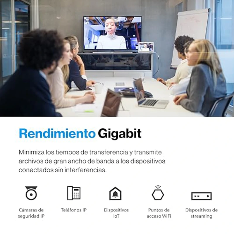 Switch Linksys Gigabit PoE+ no gestionado de 5 puertos | Ethernet energéticamente eficiente | Control de flujo full dúplex | Ideal para oficinas pequeñas y domésticas | Diseño sin ventilador y carcasa - Imagen 3