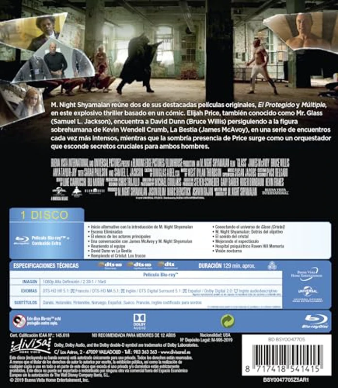 Glass [Blu-ray] - Imagen 2