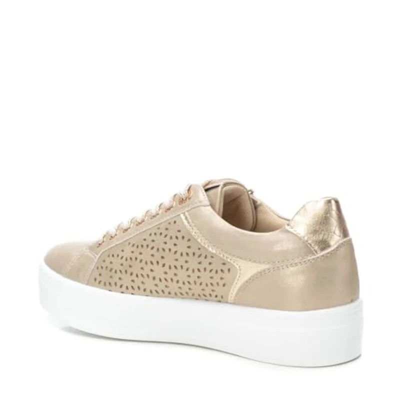 XTI - Zapatilla Mujer Oro - Calzado Cómodo y Versátil - Moda Casual - Modelo 14362401 (Talla 38) - Imagen 3