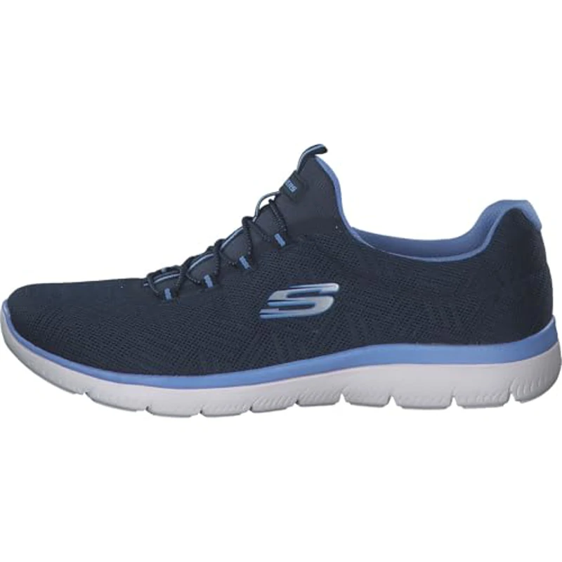 Skechers Summits Lite, Zapatillas Mujer, Navy Mesh Blue Trim, 36 EU - Imagen 2