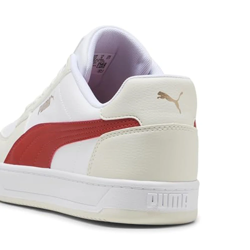 PUMA Caven 2.0, Zapatillas Unisex Adulto, Puma White-Red Fire-Vapor Gray, 42 EU - Imagen 2