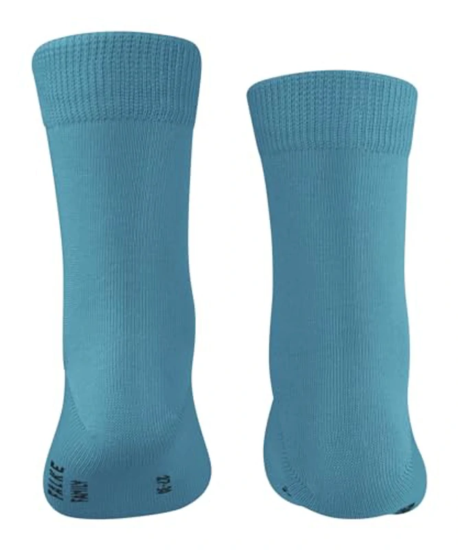 FALKE Family K So algodón sostenible lisos 1 par, Calcetines Unisex niños, Azul Scuba Blue 6481, 23-26 - Imagen 2