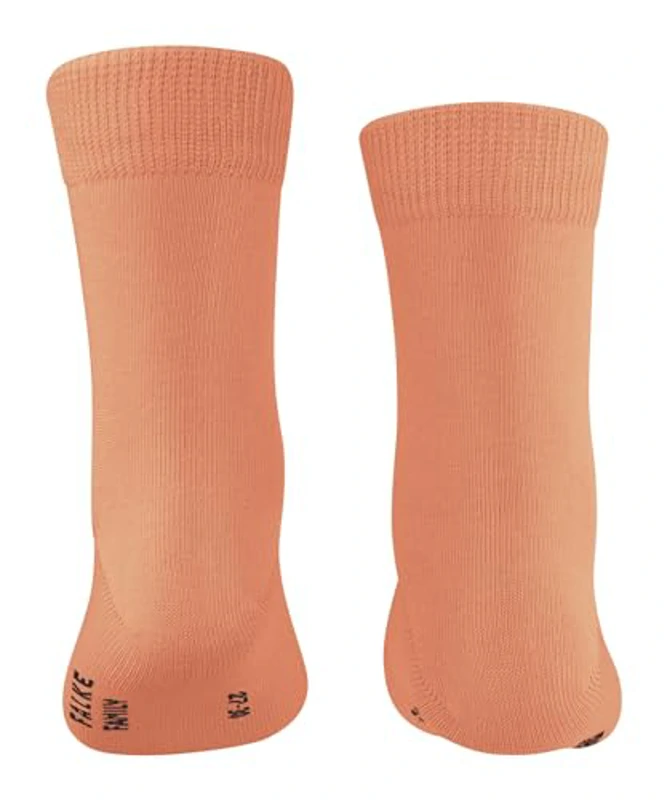 FALKE Family K So algodón sostenible lisos 1 par, Calcetines Unisex niños, Rojo Cantaloupe 8771, 19-22 - Imagen 2