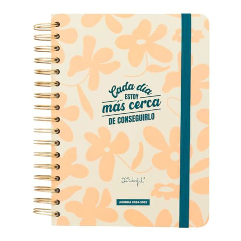 Mr.Wonderful - Agenda Office 2024-25 Diaria - Cada día estoy más cerca de conseguirlo - Agenda Escolar con Organización Diaria - Estilo Office - Imagen 1