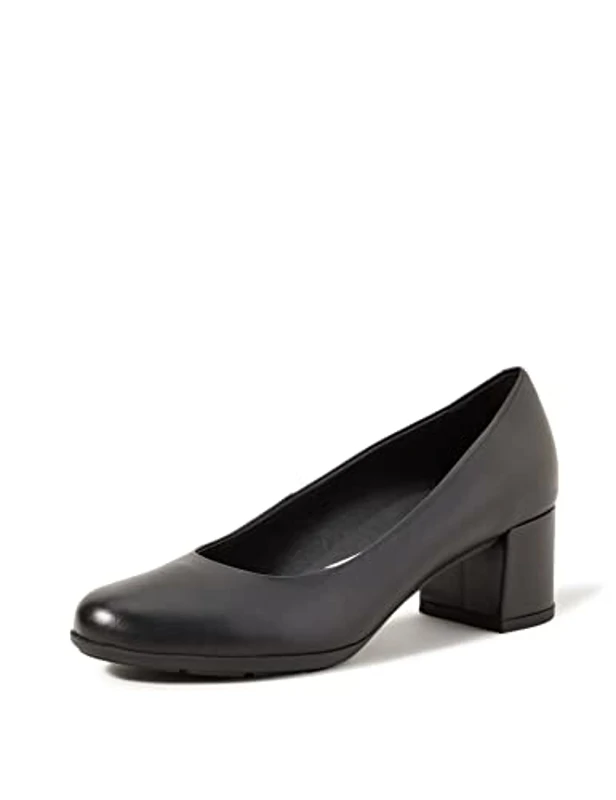 Geox D New Annya Mid A, Zapatos de tacón con Punta Cerrada Mujer, Negro (Black 85), 38.5 EU - Imagen 1