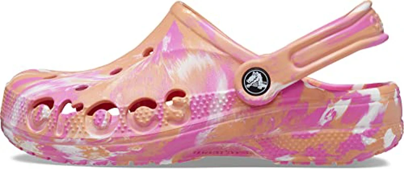 Crocs Unisex Adulto Baya Marbled Amazon Clog Zueco, Papaya/Multi, 45/46 EU - Imagen 1