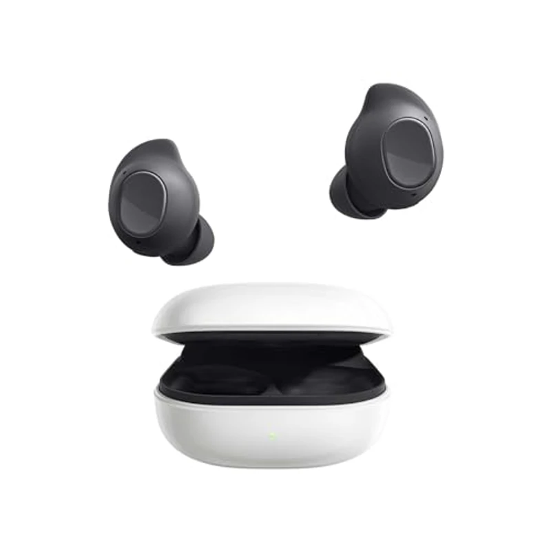 Samsung Galaxy Buds FE + Cargador - Auriculares Inalámbricos, Cancelación de Ruido Activa, Ajuste Cómodo, 3 Micrófonos, Control Táctil, Bajos Graves, Gris (Versión Española) - Imagen 2