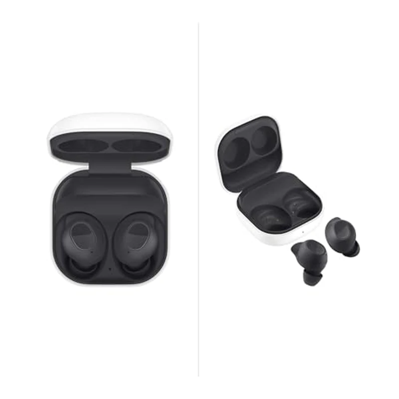 Samsung Galaxy Buds FE + Cargador - Auriculares Inalámbricos, Cancelación de Ruido Activa, Ajuste Cómodo, 3 Micrófonos, Control Táctil, Bajos Graves, Gris (Versión Española) - Imagen 3