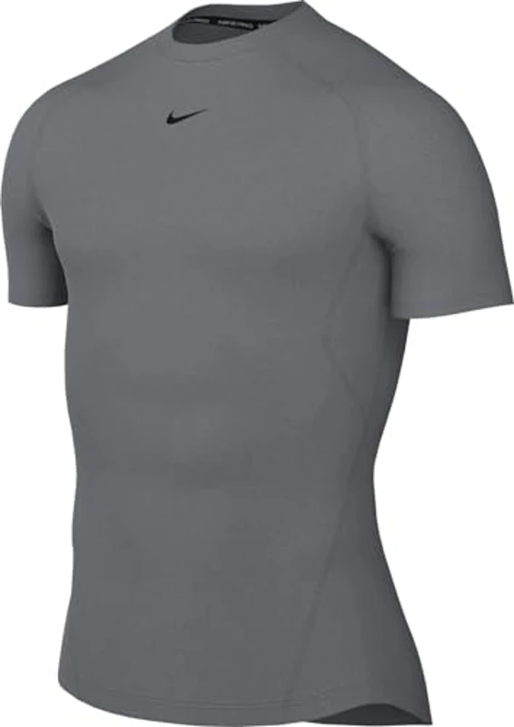 Nike M NP DF Tight Top SS Camiseta, Smoke Grey/Black, L Hombre - Imagen 1