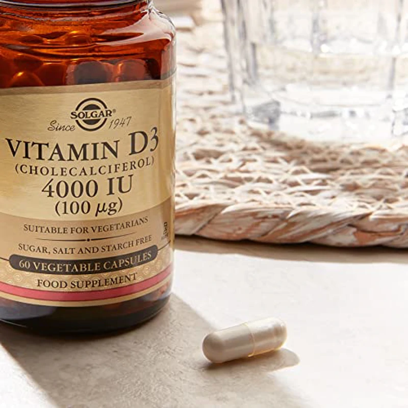 Solgar Vitamina D3 4000 UI, Aroma Vainilla, 60 Unidades (Paquete de 1) - Imagen 3