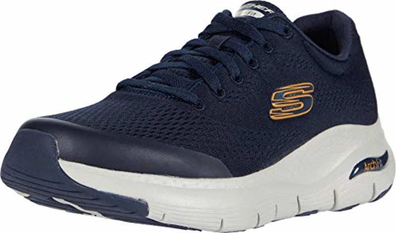 Skechers Arch FIT, Zapatillas Hombre, Azul Marino Textile Synthetic Trim, 41 EU - Imagen 1