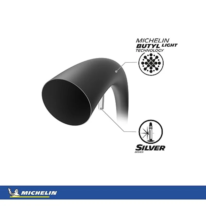 MICHELIN A4 Airstop Camera d'aria, Unisex Adulto, Nero, 48 mm - Imagen 3