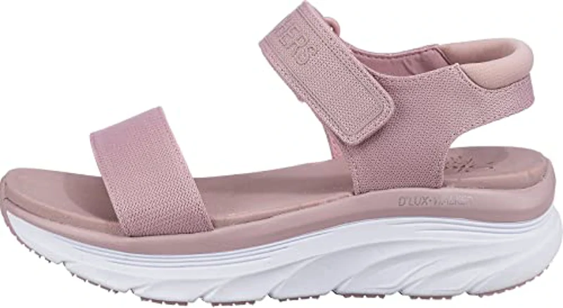 Skechers D'LUX WALKER NEW BLOCK, Sandalias deportivas para Mujer, Blush Mesh, 38 EU - Imagen 3