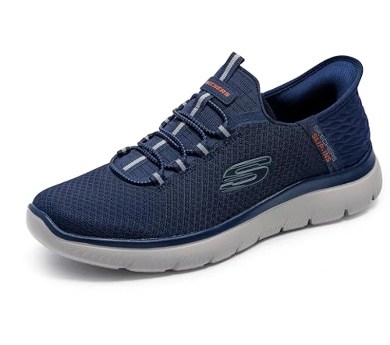 Skechers Summits High Range, Zapatillas Hombre, Navy Mesh Trim, 45 EU - Imagen 1