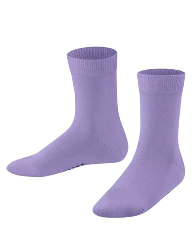 FALKE Family K So algodón sostenible lisos 1 par, Calcetines Unisex niños, Morado Light Lilac 6819, 19-22 - Imagen 1