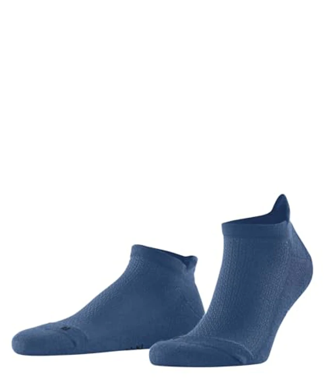 FALKE Cool Kick Sneaker U Sn suave transpirable secado rápido lisos 1 par, Calcetines cortos Unisex adulto, Azul Nautical 6531 Honeycomb, 37-38 - Imagen 1