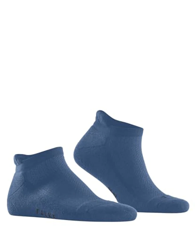 FALKE Cool Kick Sneaker U Sn suave transpirable secado rápido lisos 1 par, Calcetines cortos Unisex adulto, Azul Nautical 6531 Honeycomb, 37-38 - Imagen 3