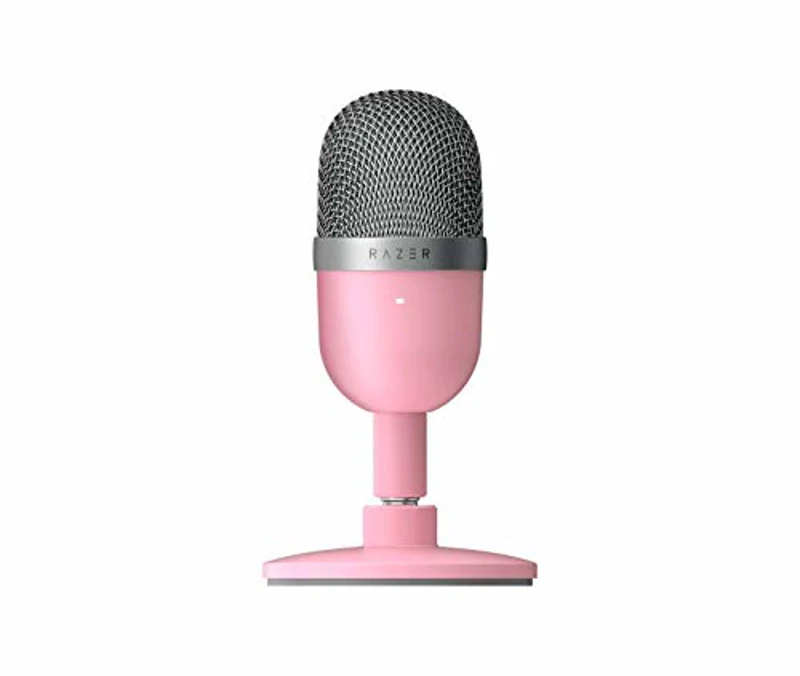 Razer Seiren Mini - Micrófono compacto para USB para streaming, (compacto con patrón polar supercardioide, soporte inclinable, amortiguador integrado) Quartz - Imagen 1