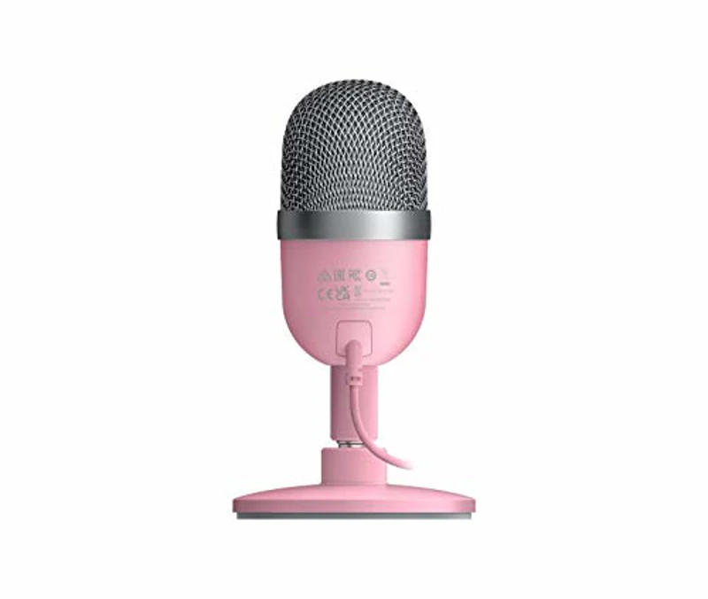 Razer Seiren Mini - Micrófono compacto para USB para streaming, (compacto con patrón polar supercardioide, soporte inclinable, amortiguador integrado) Quartz - Imagen 3